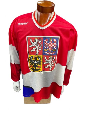 Jaromir Jagr Bauer Czech Republic 1996 World Cup Hockey Vintage Jersey Sz L Rare