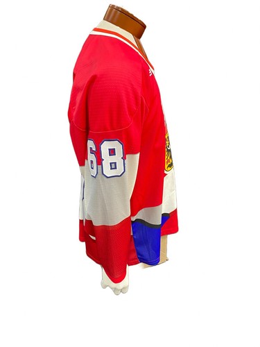 Jaromir Jagr Bauer Czech Republic 1996 World Cup Hockey Vintage Jersey Sz L Rare