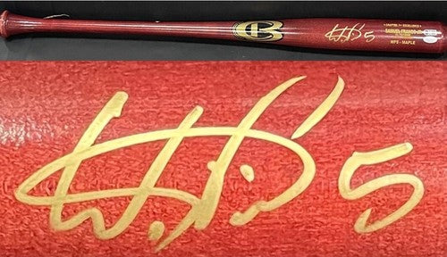 Wander Franco Rays Signed Game Model WF5 Maple Bat Rookie Autograph JSA COA