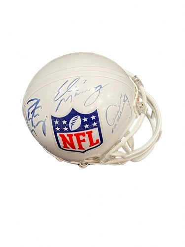Eli Archie Peyton Manning Signed Riddell NFL Mini Helmet 3 Autograph Steiner COA