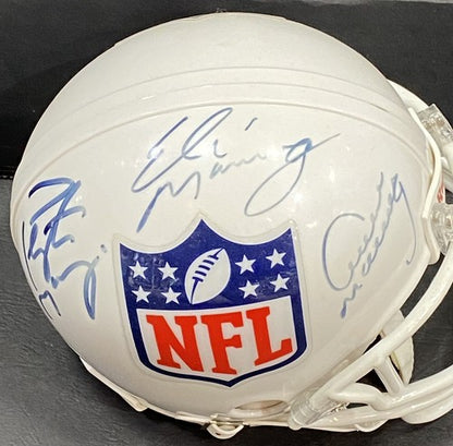 Eli Archie Peyton Manning Signed Riddell NFL Mini Helmet 3 Autograph Steiner COA
