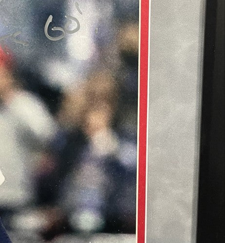 Tom Brady Patriots Signed 20x24 Photo Framed Super Bowl Let’s Go Auto Fanatics
