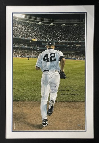 Mariano Rivera Signed 20x32 Framed Photo Enter Sandman Yankees Auto Steiner HoF