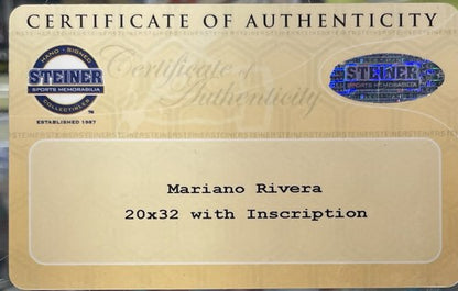 Mariano Rivera Signed 20x32 Framed Photo Enter Sandman Yankees Auto Steiner HoF