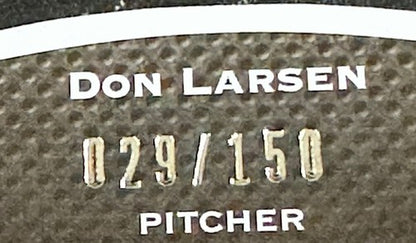 2008 UD Sweet Spot Signatures Don Larsen Signed Pg 1956 Ws Mint Auto Glove /150