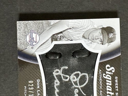 2008 UD Sweet Spot Signatures Don Larsen Signed Pg 1956 Ws Mint Auto Glove /150