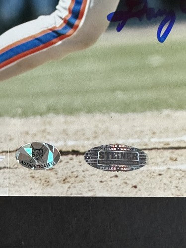 Gary Carter Signed 8x10 photo Mets To Mark Best Wishes God  Bless Auto Steiner
