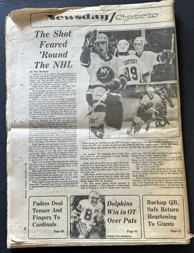 John Lennon Beatles Shot Newsday Newspaper  12/9/1980 Newsday Full Newspaper