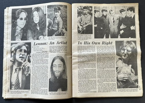 John Lennon Beatles Shot Newsday Newspaper  12/9/1980 Newsday Full Newspaper