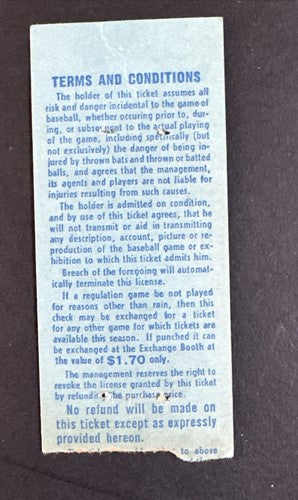 1965 Ny METS vs PIRATES Ticket Stub & Program Willie Stargell Hr Clemente 4 Hits