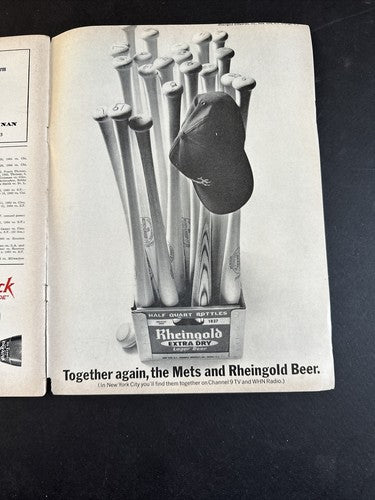 1965 Ny METS vs PIRATES Ticket Stub & Program Willie Stargell Hr Clemente 4 Hits