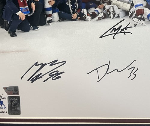 Colorado Avalanche Signed 16x20 Framed Photo Stanley Cup 6 Auto LE /100 Fanatics