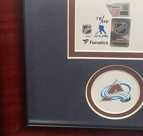 Colorado Avalanche Signed 16x20 Framed Photo Stanley Cup 6 Auto LE /100 Fanatics