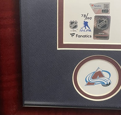 Colorado Avalanche Signed 16x20 Framed Photo Stanley Cup 6 Auto LE /100 Fanatics