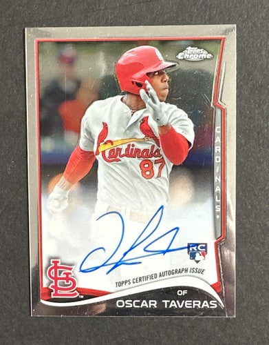 2014 Topps Chrome Oscar Taveras Rookie RC Auto #OT Cardinals Died 2014 Rare Mint