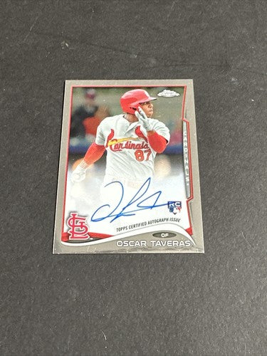 2014 Topps Chrome Oscar Taveras Rookie RC Auto #OT Cardinals Died 2014 Rare Mint