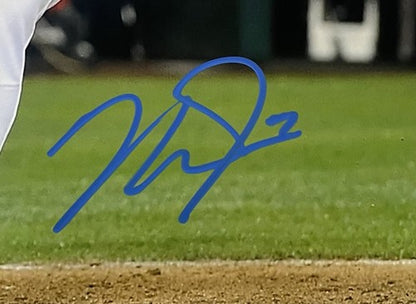 Mike Trout & Buster Posey Signed 16x20 Framed Photo Auto Angels Giants MLB COA