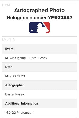Mike Trout & Buster Posey Signed 16x20 Framed Photo Auto Angels Giants MLB COA