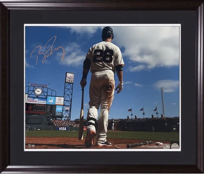 Buster Posey Signed 16x20 Framed Photo Giants MVP Auto WS MLB Authentic Holo COA