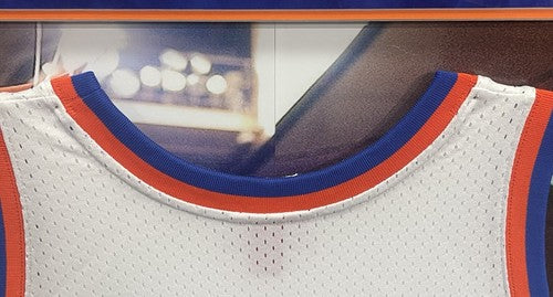 Patrick Ewing Signed 3D Framed NY Knicks White Jersey Auto Steiner COA HoF
