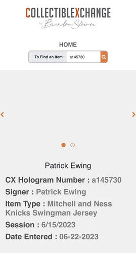 Patrick Ewing Signed 3D Framed NY Knicks White Jersey Auto Steiner COA HoF