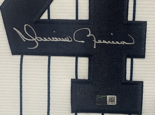 Mariano Rivera Yankees Signed 6 Stat 3D Framed Jersey HOF 2019 Auto Steiner COA