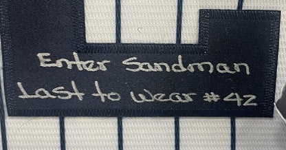 Mariano Rivera Yankees Signed 6 Stat 3D Framed Jersey HOF 2019 Auto Steiner COA