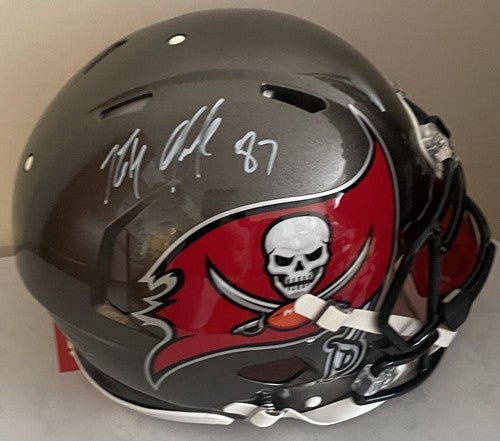 Rob Gronkowski Signed Riddell Speed Authentic FS Helmet Buccaneers Auto Radtke