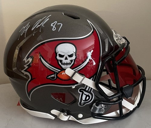 Rob Gronkowski Signed Riddell Speed Authentic FS Helmet Buccaneers Auto Radtke
