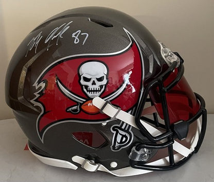 Rob Gronkowski Signed Riddell Speed Authentic FS Helmet Buccaneers Auto Radtke