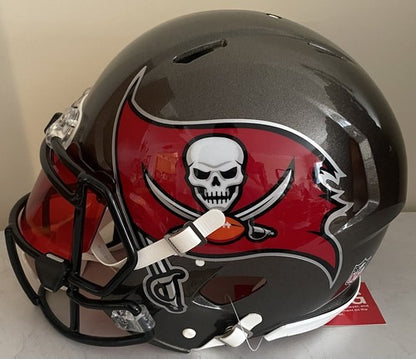 Rob Gronkowski Signed Riddell Speed Authentic FS Helmet Buccaneers Auto Radtke