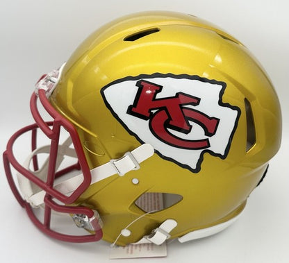 Patrick Mahomes KC Chiefs Signed Speed Pro Authentic Flash Helmet Auto Mvp BAS