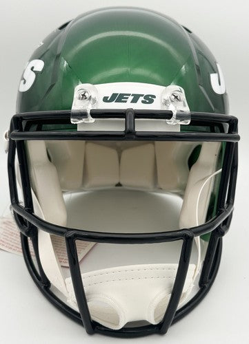 Sauce Gardner Jets Signed FS Speed Authentic FS Helmet 22 DROY Rookie Auto BAS
