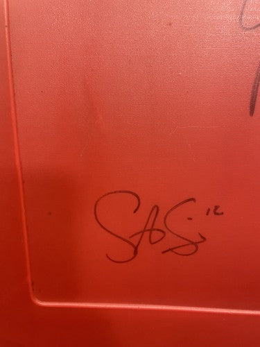 Ny Giants Signed Game Used Seatback Super Bowl Eli Manning Strahan Auto Steiner