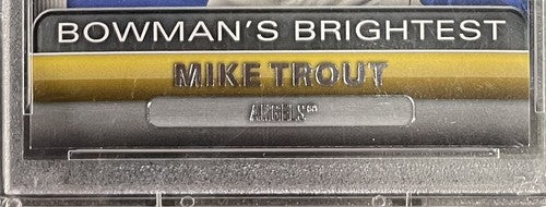 2011 Bowman’s Brightest Mike Trout #BBR6 PSA 8.5 Mint + LA Angels Rookie Card RC