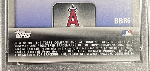 2011 Bowman’s Brightest Mike Trout #BBR6 PSA 8.5 Mint + LA Angels Rookie Card RC
