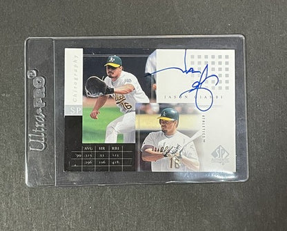Jason Giambi Signed 2000 SP Authentic Chirography MVP Mint Auto Athletics