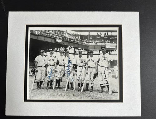 1937 All-Star game Team Signed photo Joe DiMaggio Hank Greenberg 5 Auto Psa Coa