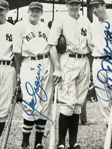 1937 All-Star game Team Signed photo Joe DiMaggio Hank Greenberg 5 Auto Psa Coa