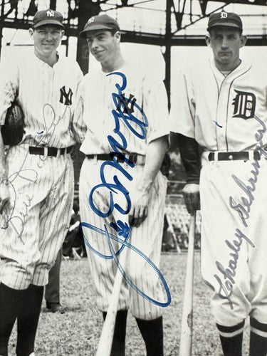 1937 All-Star game Team Signed photo Joe DiMaggio Hank Greenberg 5 Auto Psa Coa