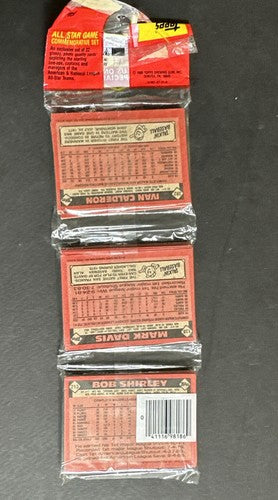1986 Topps Baseball Rack Pack Cal Ripken Jr On Front Top Sealed Unopened