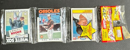 1986 Topps Baseball Rack Pack Cal Ripken Jr On Front Top Sealed Unopened