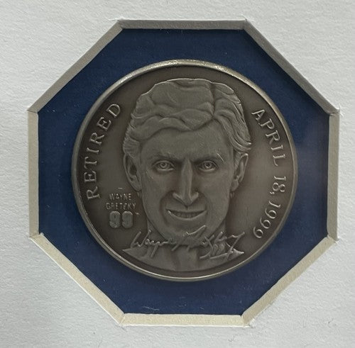 Wayne Gretzky 8x10 Framed Photo Highland Mint Career Silver Coin LE Oilers HoF
