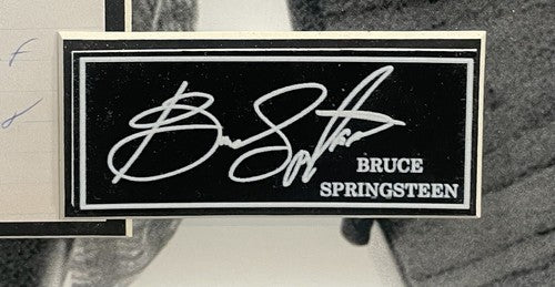 Bruce Springsteen Born To Run 3D Photo Framed Lyrics Facsimile Autograph