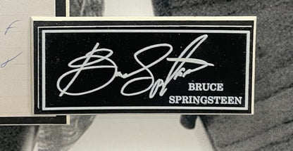 Bruce Springsteen Born To Run 3D Photo Framed Lyrics Facsimile Autograph
