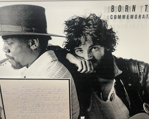 Bruce Springsteen Born To Run 3D Photo Framed Lyrics Facsimile Autograph