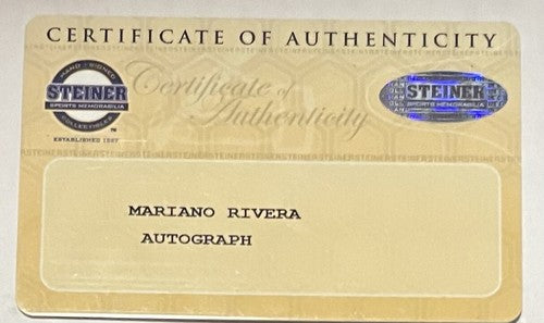 Mariano Rivera Signed Rawlings 1990’s Game Model Glove Yankees Autograph Steiner