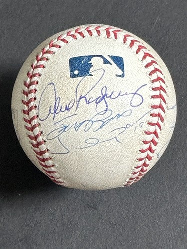 Yankees Signed Game Used Baseball Alex Rodriguez 25 Grand Slam Derek Jeter Mlb