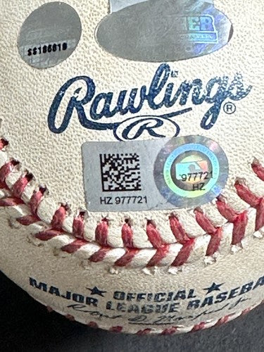 Yankees Signed Game Used Baseball Alex Rodriguez 25 Grand Slam Derek Jeter Mlb