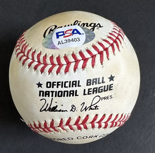 Curt Flood St Louis Cardinals Signed Official N.L Baseball RARE AUTO Psa COA